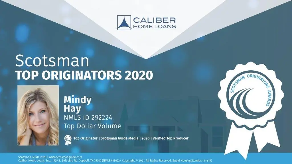 Scotsman Guide Top Originators 2020, Top Dollar Volume — Mindy Hay